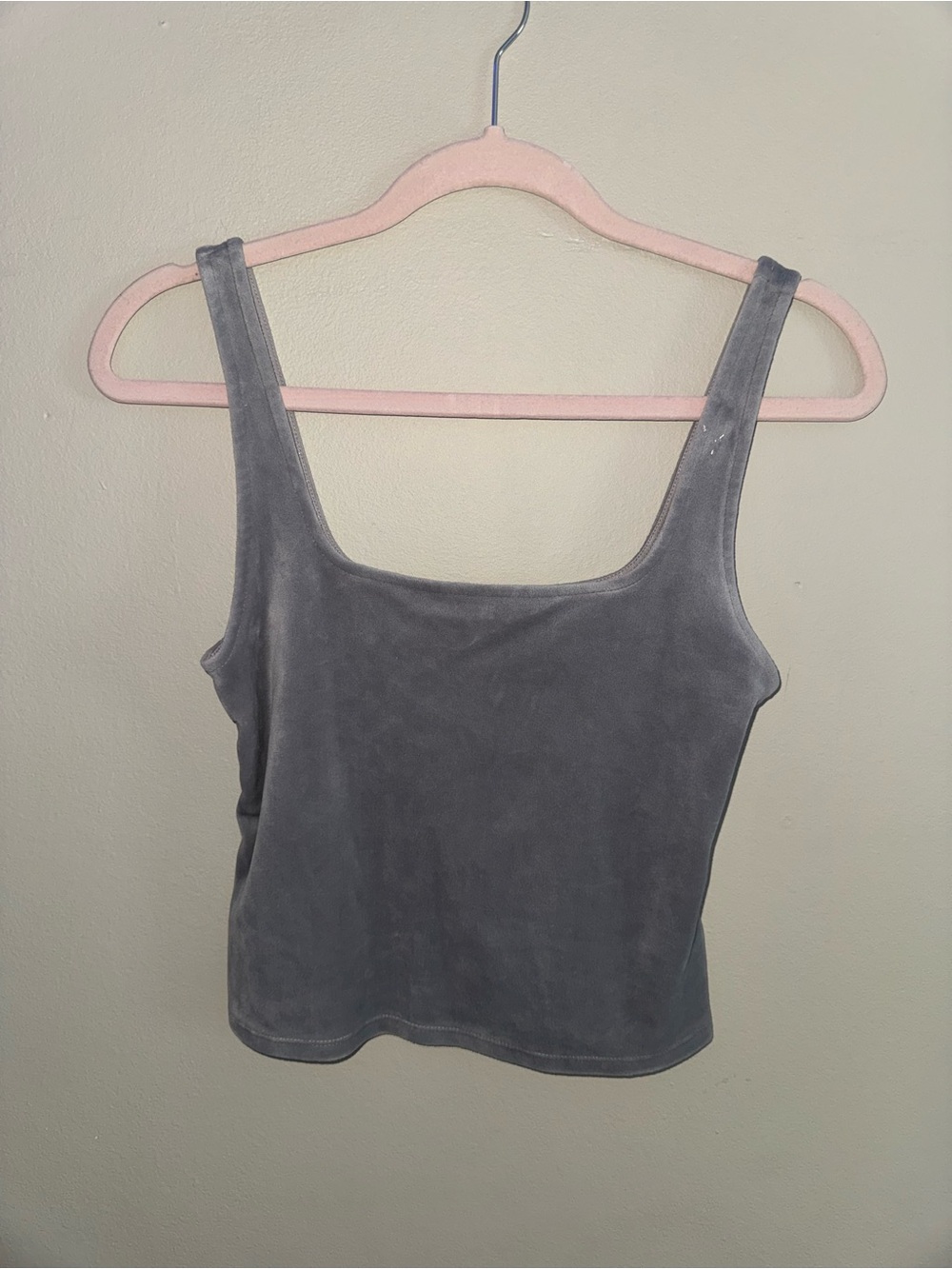 Express Gray Scoop Neck Tank Top